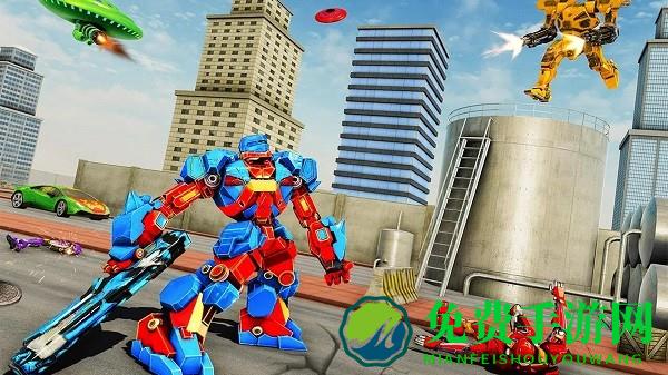 机器人变形挖掘机游戏