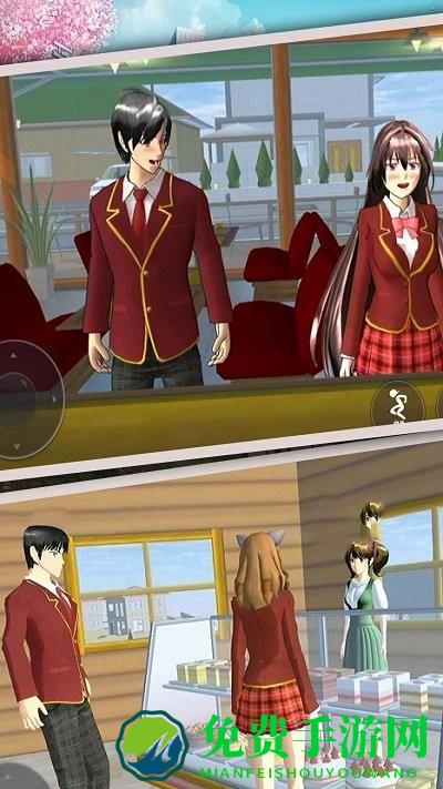 高校女生樱花校园模拟游戏