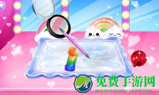 独角兽粉彩粘液游戏