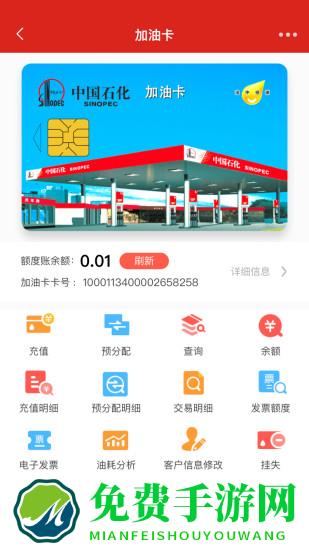 中国石化加油卡掌上营业厅app