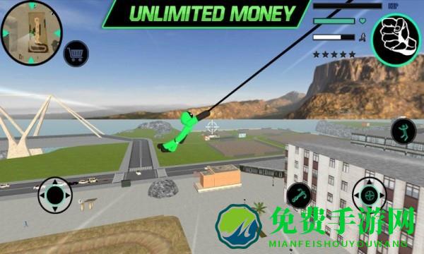 绿棍火柴人绳索英雄游戏下载
