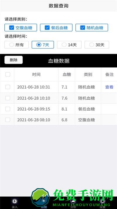 我的血糖记录