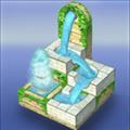 流水喷泉3D拼图游戏