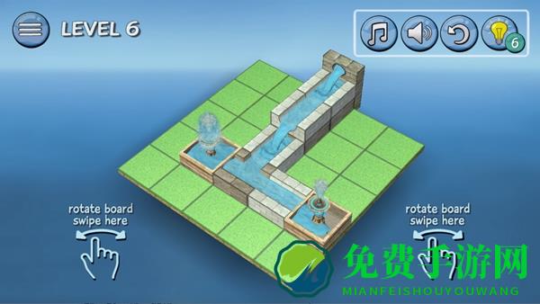流水喷泉3D拼图游戏